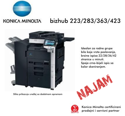 bizhub 223/283/363/423